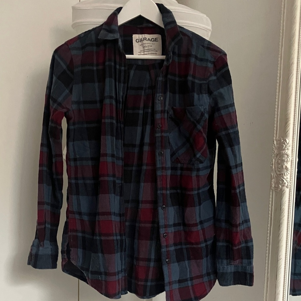Garage Multicolor Plaid Shirt